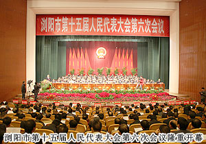 市人大代表胡国安出席浏阳市第十五届人大代表第六次会议
