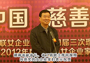 董事常务副总裁劳嘉被评为2012年度湖南省工商联“慈善女企业家” 
