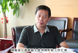湖南省工商联副主席肖翔一行莅临绿之韵集团考察指导