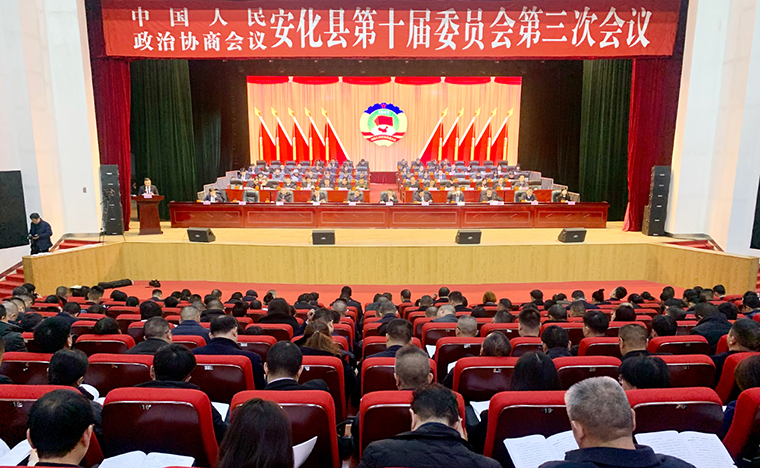 胡武安委员参加政协安化县第十届委员会第三次会议